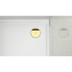 Element zewnętrzny syfonu do brodzika prysznicowego Złoty Optyczny Polerowany RainDrain Staro HANSGROHE 60058990