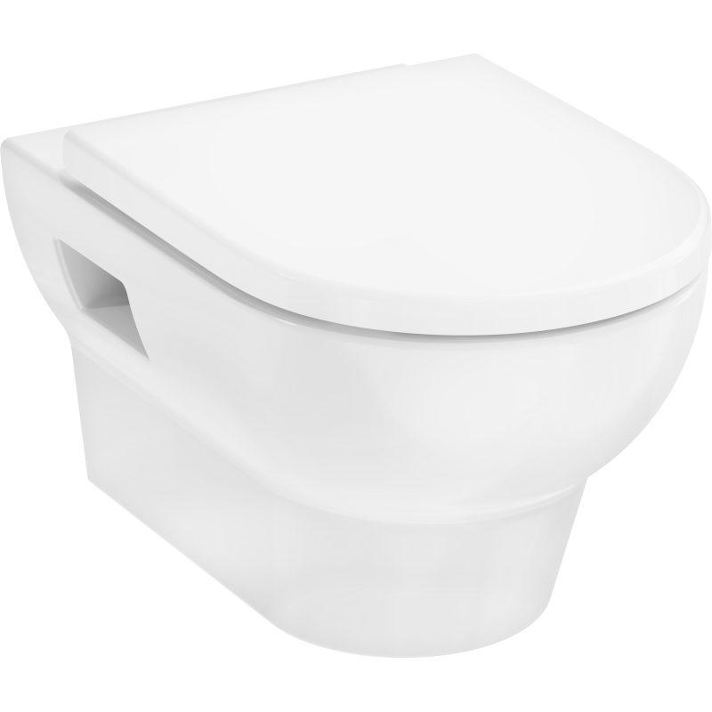 Miska wisząca WC 540, AquaChannel Flush z deską WC Biały GladeLake S HANSGROHE 60201450