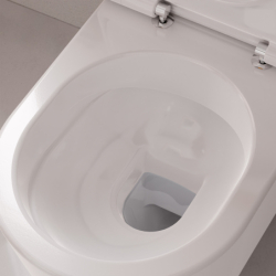 Miska kompaktowa WC 640, przyścienna, odpływ poziomy/pionowy, AquaFall Flush Biały EluPura S HANSGROHE 60260450
