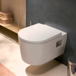 Set stelaż podtynk. iFrame przycisk Original S miska WC EluPura z deską WC Biały Elupura Original S HANSGROHE 60302450