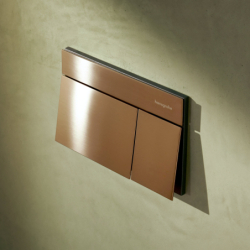 Set stelaż podtynk. iFrame przycisk Element E i miską WC EluPura S z deską WC Brąz brushed Elupura S HANSGROHE 60303140