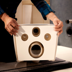 Set stelaż podtynk. iFrame przycisk Element E i miską WC EluPura S z deską WC Biały mat Elupura S HANSGROHE 60303700