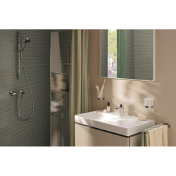 Umywalka wisząca 800/480 z otworem na baterię, bez przelewu Biały Xelu Q HANSGROHE 60318450