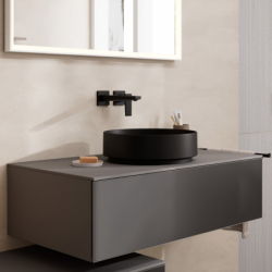 Umywalka nablatowa 400/400 bez otworu na baterię, bez przelewu Czarny Matowy Xuniva Evo S HANSGROHE 60323670