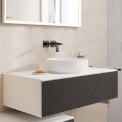 Umywalka nablatowa 400/400 bez otworu na baterię, bez przelewu Biały Matowy Xuniva Evo S HANSGROHE 60323700