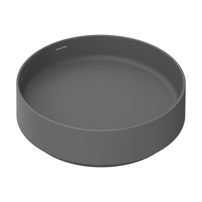 Umywalka nablatowa 400/400 bez otworu na baterię, bez przelewu Szary Łupek Matowy Xuniva Evo S HANSGROHE 60323760