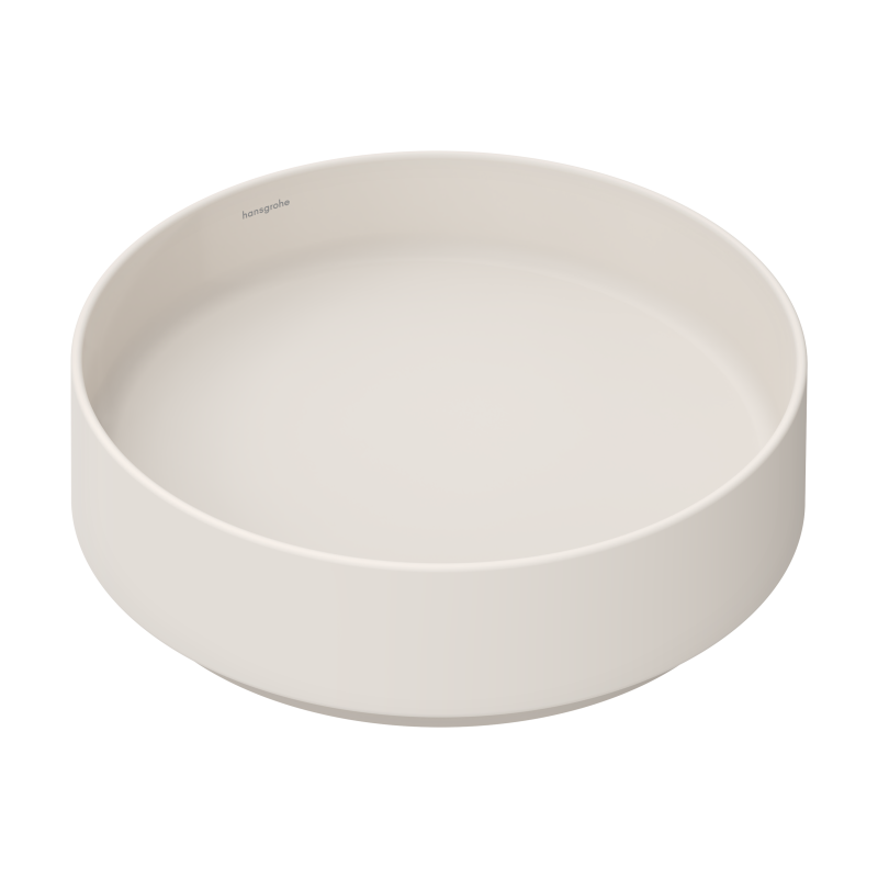 Umywalka nablatowa 400/400 bez otworu na baterię, bez przelewu Piaskowy Beż Matowy Xuniva Evo S HANSGROHE 60323780