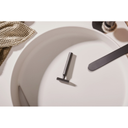 Umywalka nablatowa 400/400 bez otworu na baterię, bez przelewu Piaskowy Beż Matowy Xuniva Evo S HANSGROHE 60323780