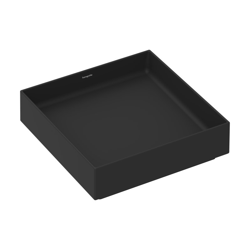 Umywalka nablatowa 400/400 bez otworu na baterię, bez przelewu Czarny Matowy Xuniva Evo E HANSGROHE 60324670