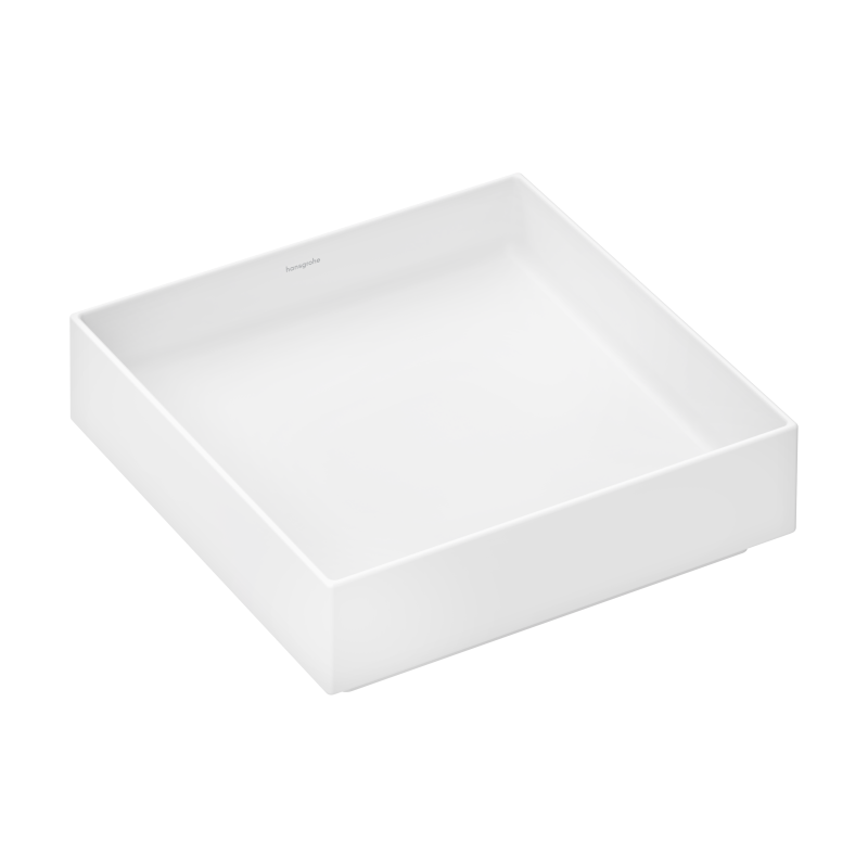 Umywalka nablatowa 400/400 bez otworu na baterię, bez przelewu Biały Matowy Xuniva Evo E HANSGROHE 60324700