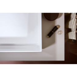 Umywalka nablatowa 650/400 bez otworu na baterię, bez przelewu Biały Xuniva Evo E HANSGROHE 60326450