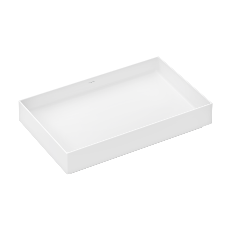 Umywalka nablatowa 650/400 bez otworu na baterię, bez przelewu Biały Matowy Xuniva Evo E HANSGROHE 60326700