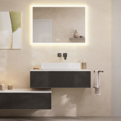 Umywalka nablatowa 650/400 bez otworu na baterię, bez przelewu Biały Matowy Xuniva Evo E HANSGROHE 60326700