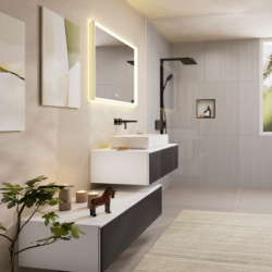 Umywalka nablatowa 650/400 bez otworu na baterię, bez przelewu Biały Matowy Xuniva Evo E HANSGROHE 60326700