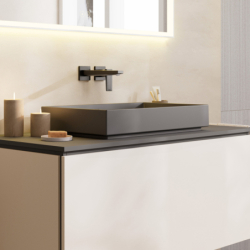 Umywalka nablatowa 650/400 bez otworu na baterię, bez przelewu Szary Łupek Matowy Xuniva Evo E HANSGROHE 60326760