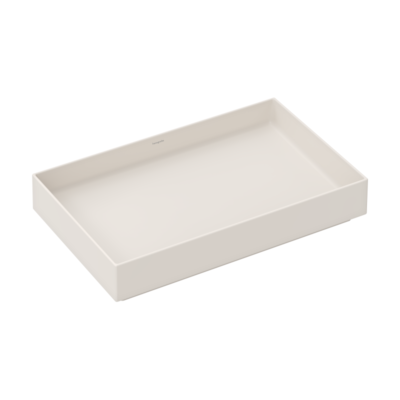 Umywalka nablatowa 650/400 bez otworu na baterię, bez przelewu Piaskowy Beż Matowy Xuniva Evo E HANSGROHE 60326780