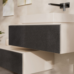 Umywalka nablatowa 650/400 bez otworu na baterię, bez przelewu Piaskowy Beż Matowy Xuniva Evo E HANSGROHE 60326780