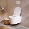 Miska wisząca WC 540, AquaHelix Flush z deską WC, SoftClose, QuickRelease, Slim Biały EluPura S HANSGROHE 60344450