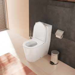 Miska kompaktowa WC 640, przyścienna, odpływ poziomy/pionowy, AquaFall Flush, HygieneEffect Biały EluPura S HANSGROHE 62034450