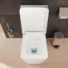 Miska kompaktowa WC 640, przyścienna, odpływ poziomy/pionowy, AquaFall Flush, HygieneEffect Biały EluPura Q HANSGROHE 62036450