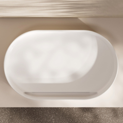 Umywalka nablatowa 650/400 bez otworu na baterię, bez przelewu, SmartClean, HygieneEffect Biały Xuniva Evo U HANSGROHE 63009450