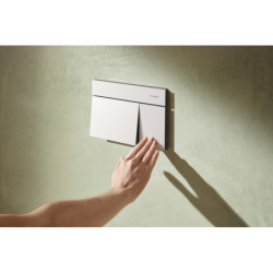 Przycisk spłukujący Biały Matowy iFrame Element E HANSGROHE 66003700