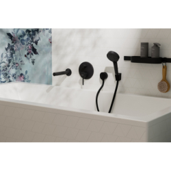 Jednouchwytowa bateria wannowa, podtynkowa do iBox universal Czarny Matowy Zesis S HANSGROHE 74416670