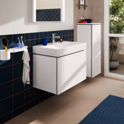 Jednouchwytowa bateria umywalkowa 100 CoolStart z kompletem odpływowym Push-Open Chrom Zesis S HANSGROHE 74724000