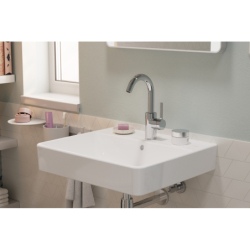 Jednouchwytowa bateria umywalkowa 210 CoolStart z obrotową wylewką i kpl odpływowym z cięgłem Chrom Zesis S HANSGROHE 74740000