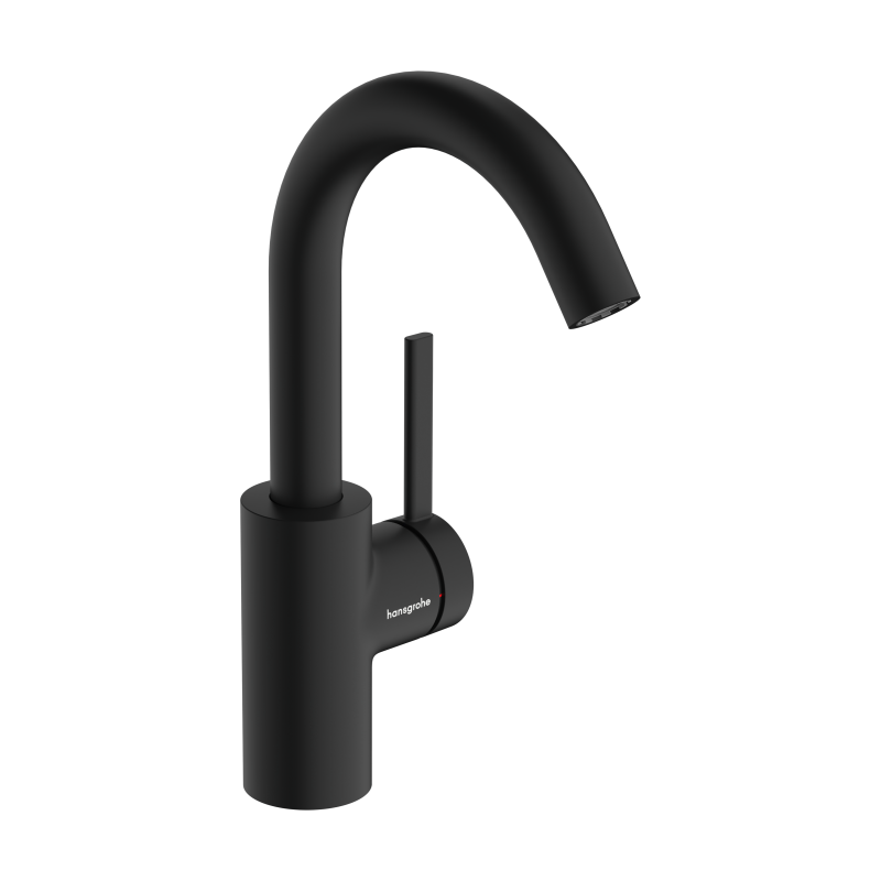 Bateria umywalkowa 210 CoolStart z obrotową wylewką i kpl odpływowym z cięgłem Czarny Matowy Zesis S HANSGROHE 74740670