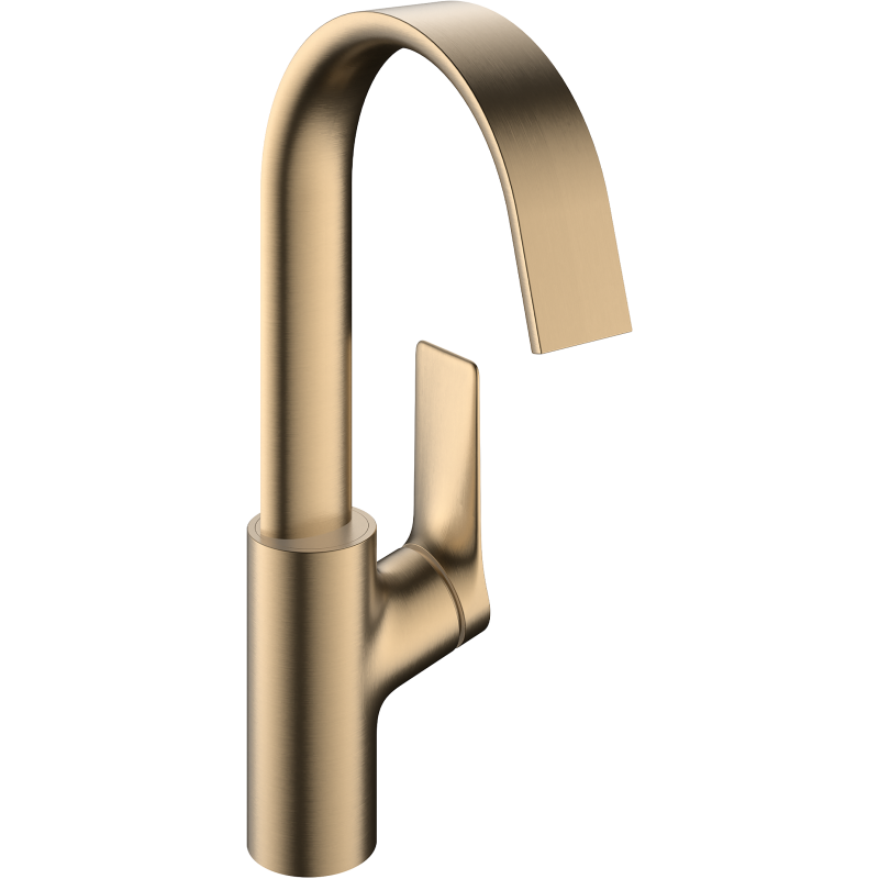 Jednouchwytowa bateria umywalkowa 210 z obrotową wylewką bez kompletu odpływowego Brąz Szczotkowany Vivenis HANSGROHE 75032140