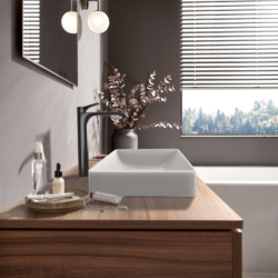 Bateria umyw. 250 CoolStart do umyw nablat bez kompletu odpływowego Czarny Chrom Szczotkowany Vivenis HANSGROHE 75045340