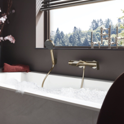 Jednouchwytowa bateria wannowa, natynkowa Brąz Szczotkowany Vivenis HANSGROHE 75420140