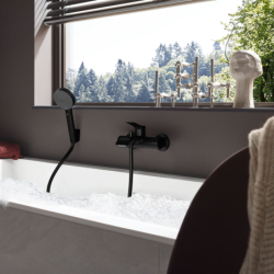 Jednouchwytowa bateria wannowa Original, natynkowa Czarny Matowy Vivenis HANSGROHE 75423670