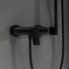Jednouchwytowa bateria prysznicowa Original, natynkowa Czarny Matowy Vivenis HANSGROHE 75623670