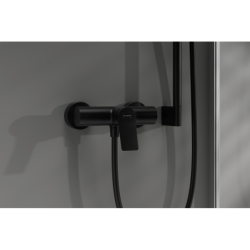 Jednouchwytowa bateria prysznicowa Original, natynkowa Czarny Matowy Vivenis HANSGROHE 75623670