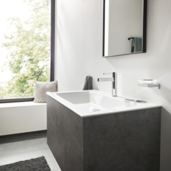 Jednouchwytowa bateria umywalkowa 100 CoolStart z kompletem odpływowym Push-Open Chrom Finoris HANSGROHE 76012000