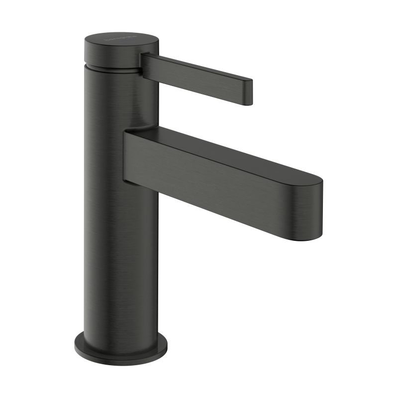 Bateria bez mieszacza 100 do zimnej wody bez kompletu odpływowego Czarny Chrom Szczotkowany Finoris HANSGROHE 76013340