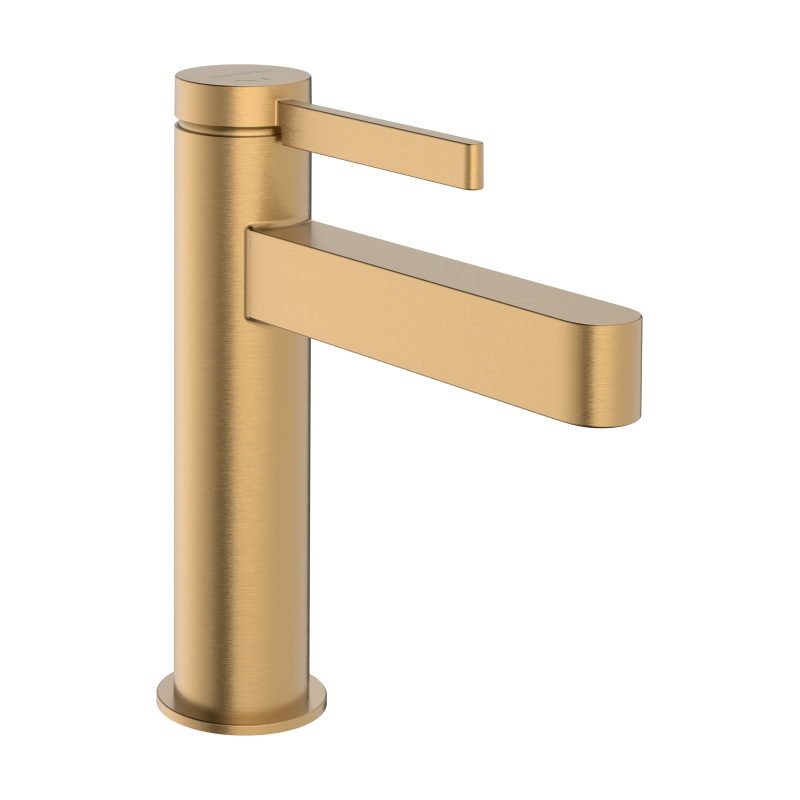 Jednouchwytowa bateria umywalkowa 110 CoolStart z kompletem odpływowym z cięgłem Brąz Szczotkowany Finoris HANSGROHE 76025140