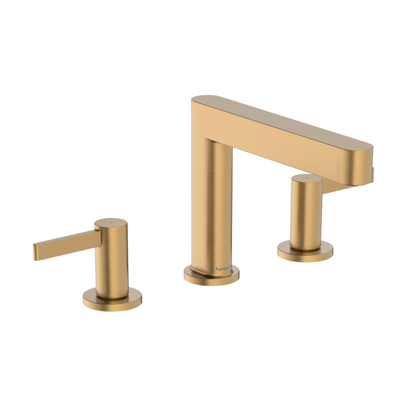 3-otworowa bateria umywalkowa 110 z kompletem odpływowym Push-Open Brąz Szczotkowany Finoris HANSGROHE 76033140