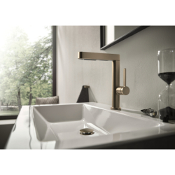 Bateria umywalkowa 230 z wyciąganą wylewką 2jet i kpl. odpływ. Push-Open Brąz Szczotkowany Finoris HANSGROHE 76063140