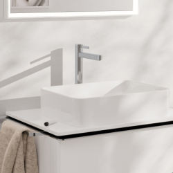 Bateria umywalkowa 260 CoolStart do umywalek nablatowych z kpl odpływowym Push-Open Chrom Finoris HANSGROHE 76072000