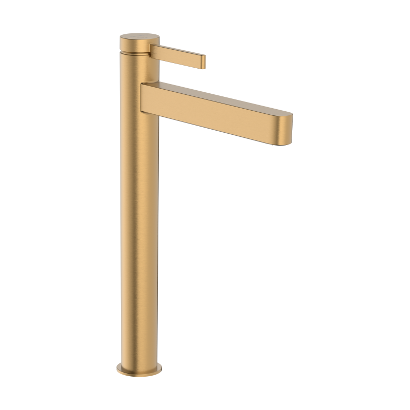 Bateria umywalkowa 260 CoolStart do umywalek nablatowych z kpl odpływowym Push-Open Brąz Szczotkowany Finoris HANSGROHE 76072140