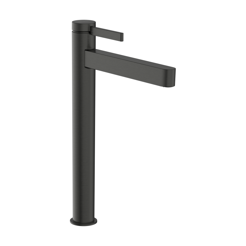 Bateria umyw. 260 CoolStart do umyw nablat z kpl odpływowym Push-Open Czarny Chrom Szczotkowany Finoris HANSGROHE 76072340