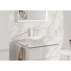 Bateria umywalkowa 260 CoolStart do umywalek nablatowych z kpl odpływowym Push-Open Biały Matowy Finoris HANSGROHE 76072700