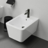 Jednouchwytowa bateria bidetowa z kompletem odpływowym Push-Open Czarny Chrom Szczotkowany Finoris HANSGROHE 76200340