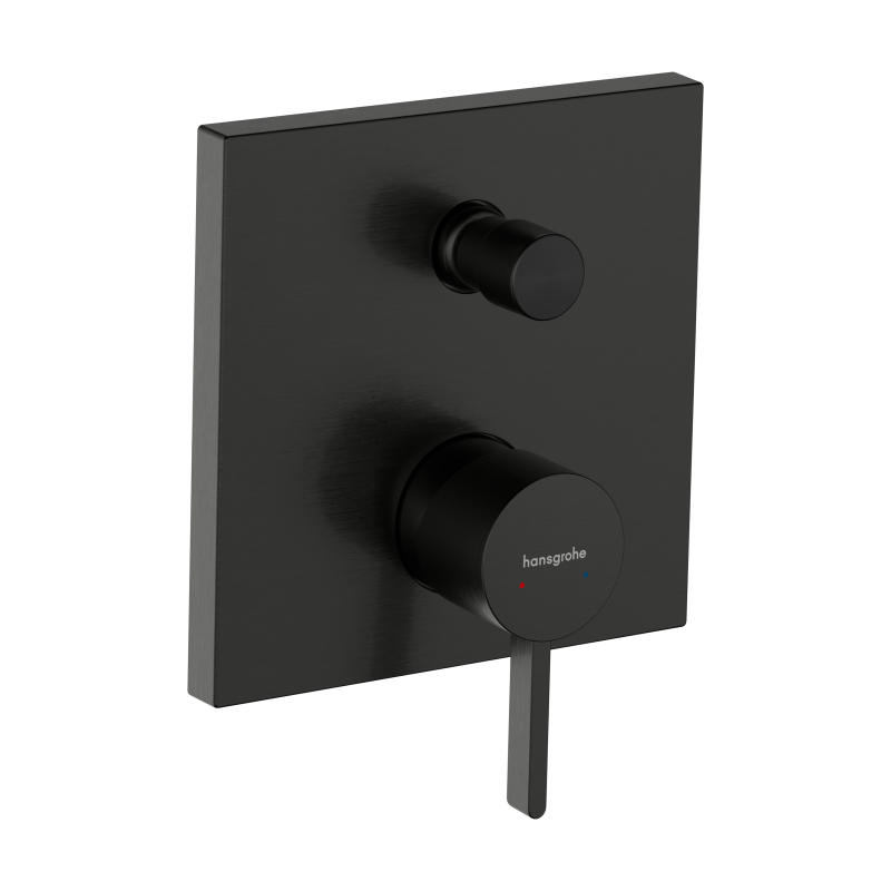 Jednouchwytowa bateria wannowa, podtynkowa do iBox universal Czarny Chrom Szczotkowany Finoris HANSGROHE 76416340