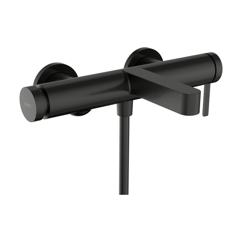 Jednouchwytowa bateria wannowa, natynkowa Czarny Chrom Szczotkowany Finoris HANSGROHE 76420340