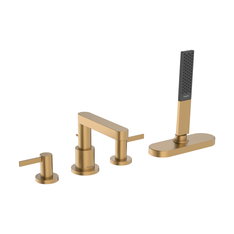 4-otworowa bateria na brzeg wanny, sBox Brąz Szczotkowany Finoris HANSGROHE 76444140