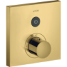 Bateria termostatyczna do 1 odbiornika, kwadratowa, podtynkowa Złoty Optyczny Polerowany ShowerSelect AXOR 36714990